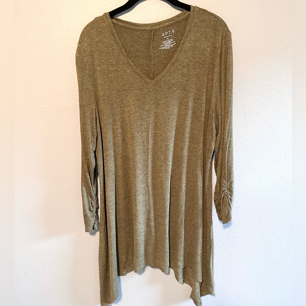 APT 9 Mid-Sleeve Tunic Tee- XL